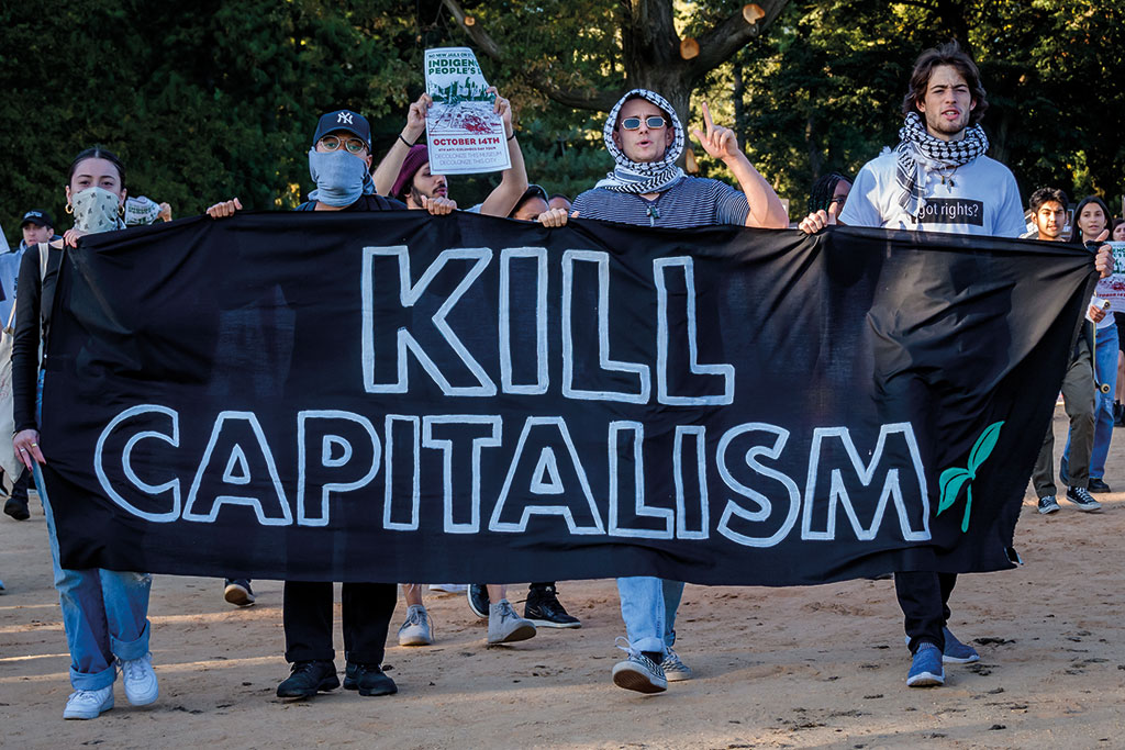Anticapitalist demonstrators