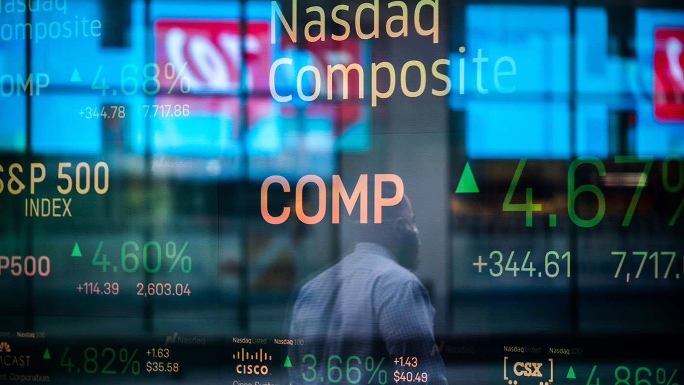 Nasdaq stock index board © Jeenah Moon/Bloomberg via Getty Images