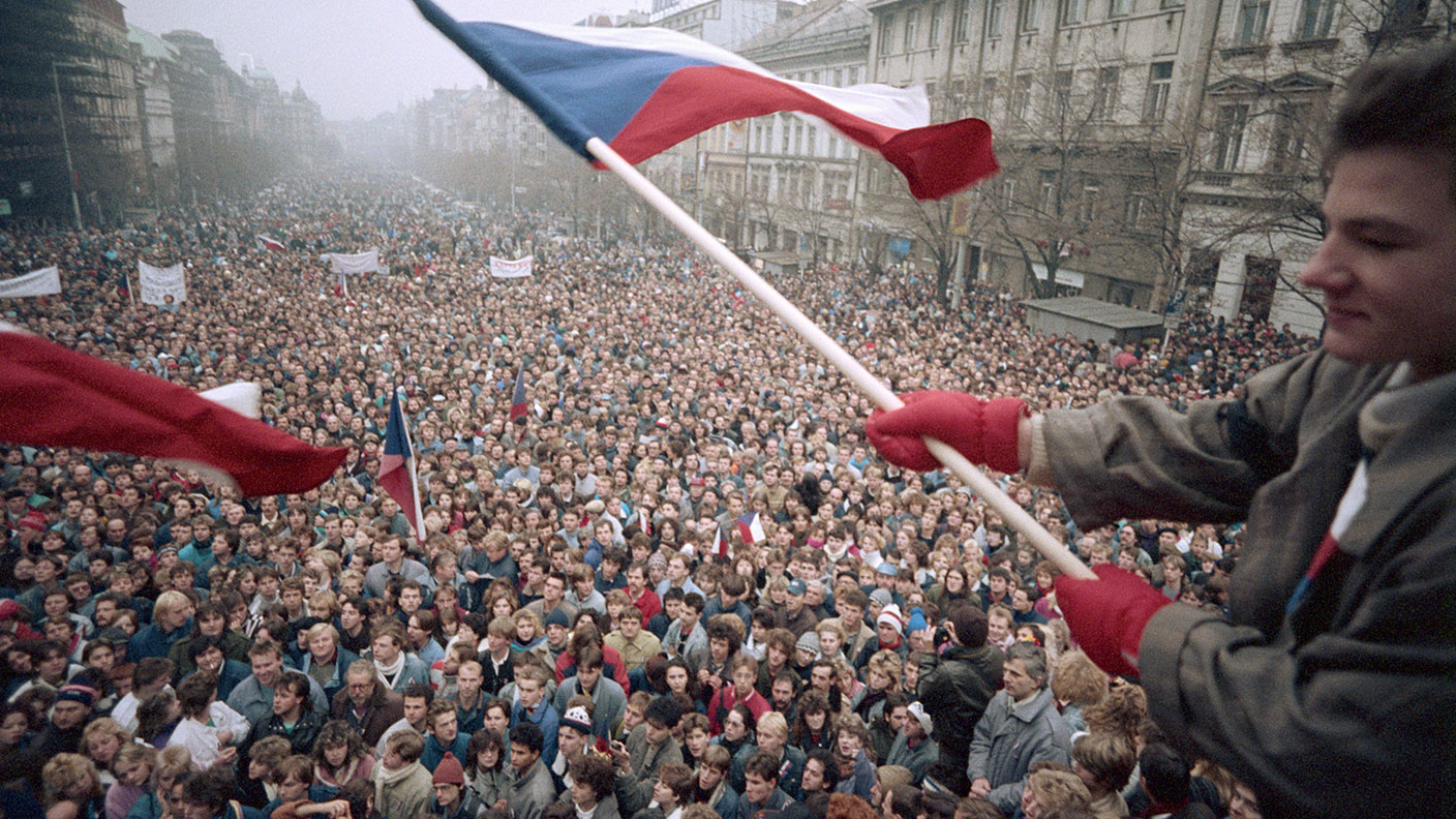 Crowd in Czechoslovakia 