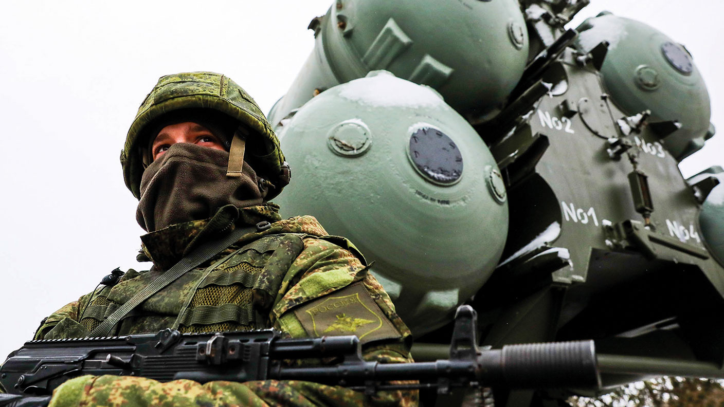 Russian soldier in occupied Crimea