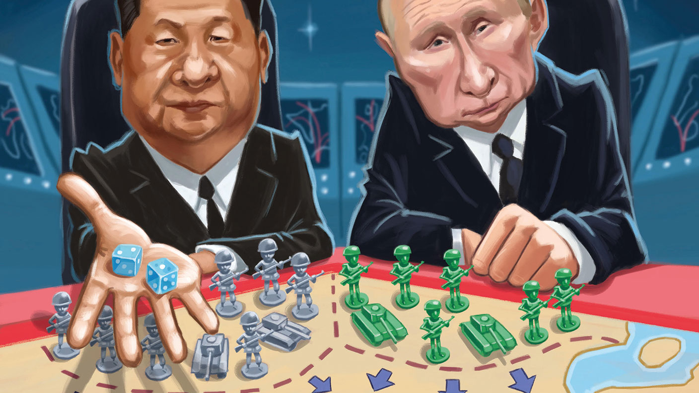 MoneyWeek cover illustration – Putin and Xi Jinping