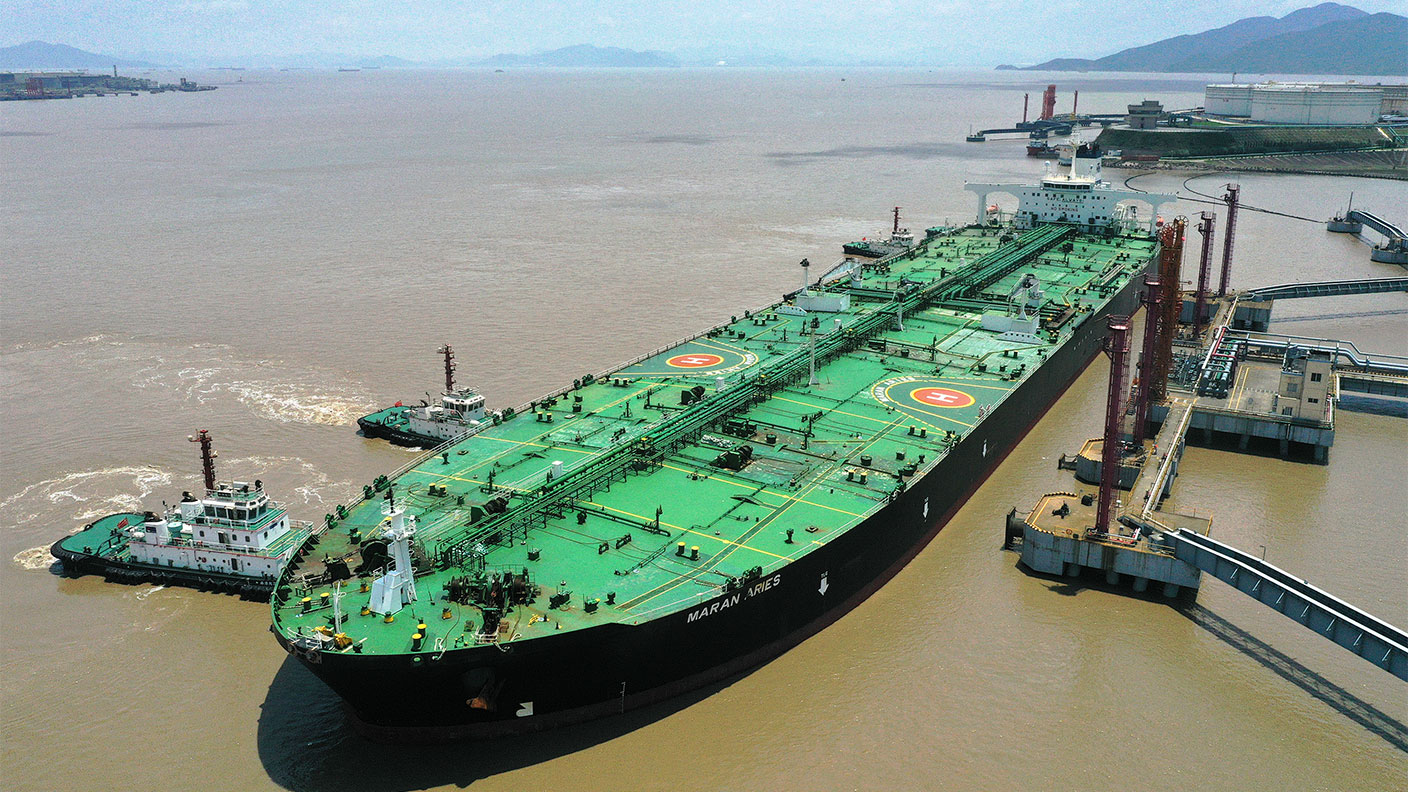 Oil tanker docking