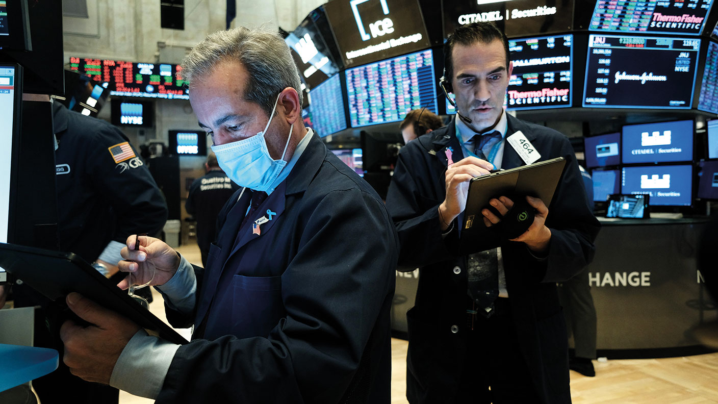 Traders on the New York Stock Exchange floor © Spencer Platt/Getty Images