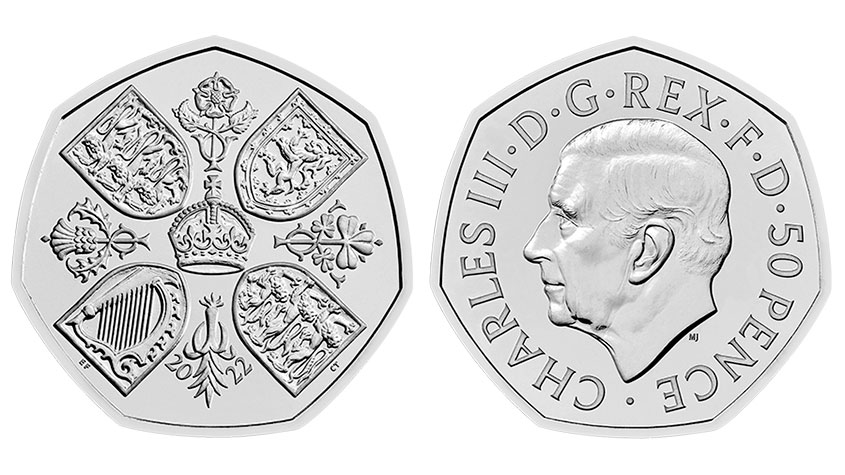 King Charles III 50p coin 