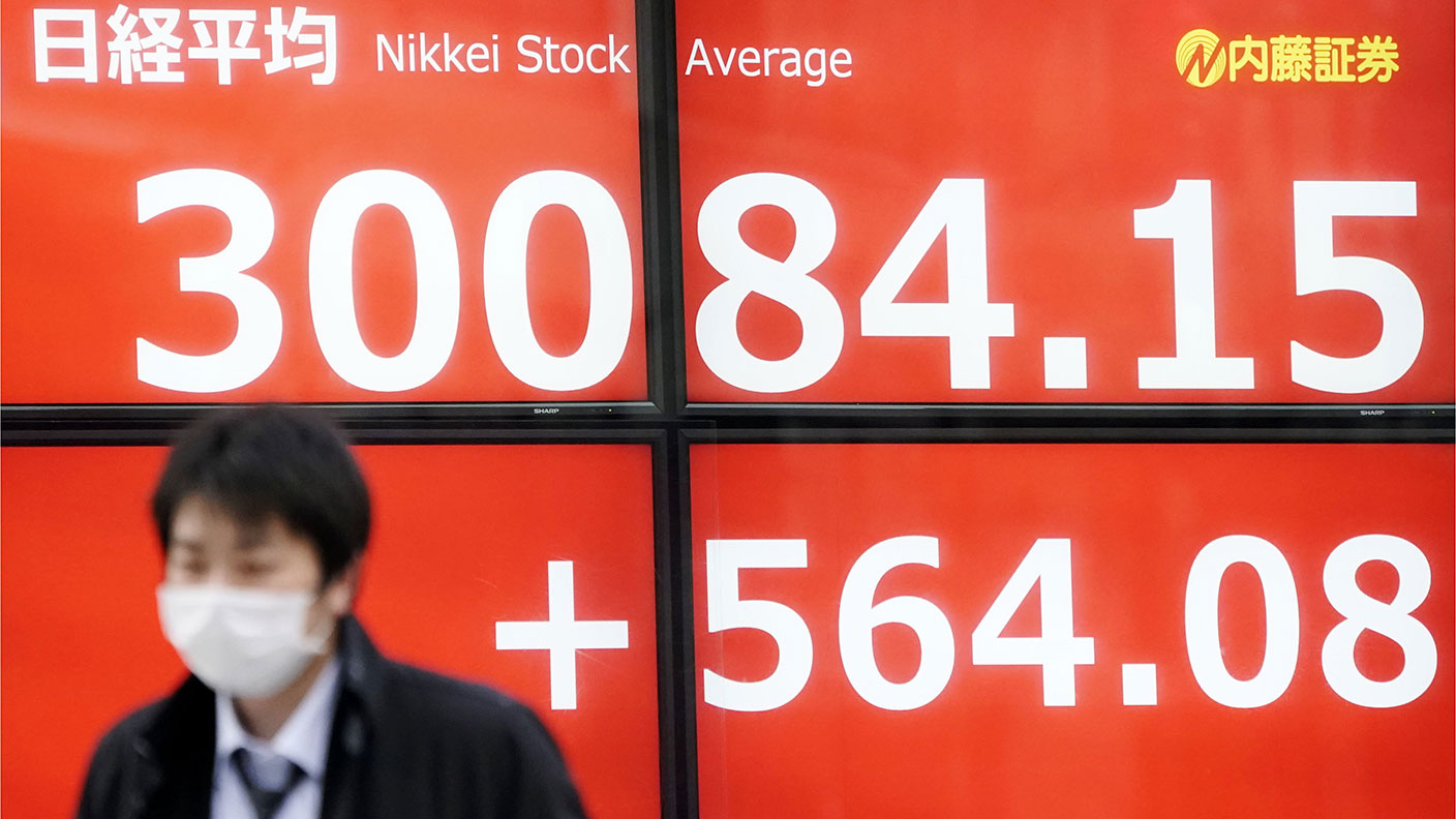 Nikkei stockmarket index board