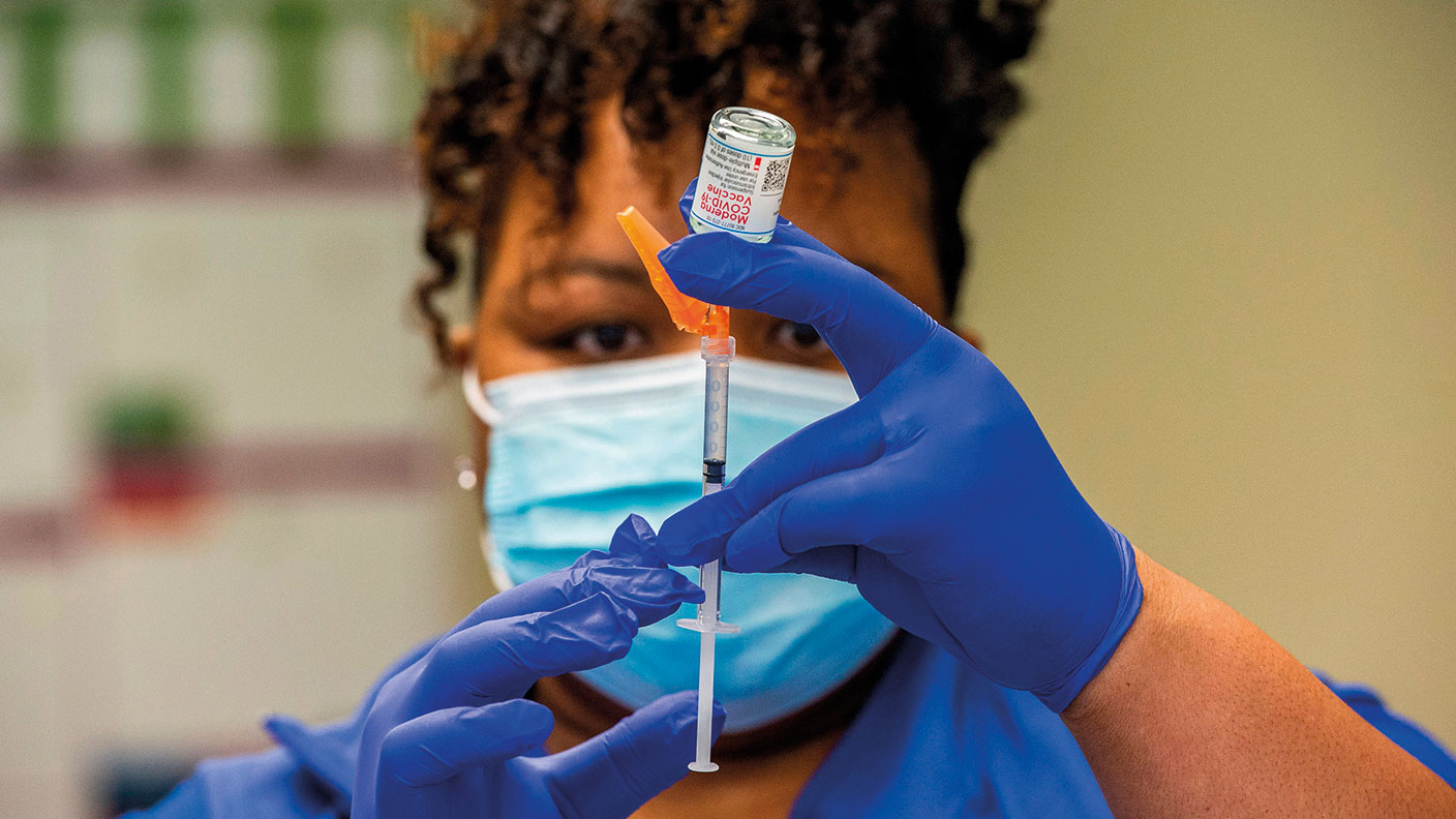 Nurse with a Covid vaccine