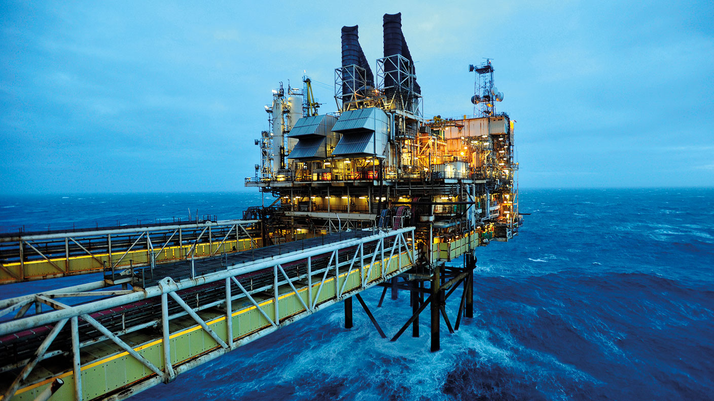 North Sea oil rig 