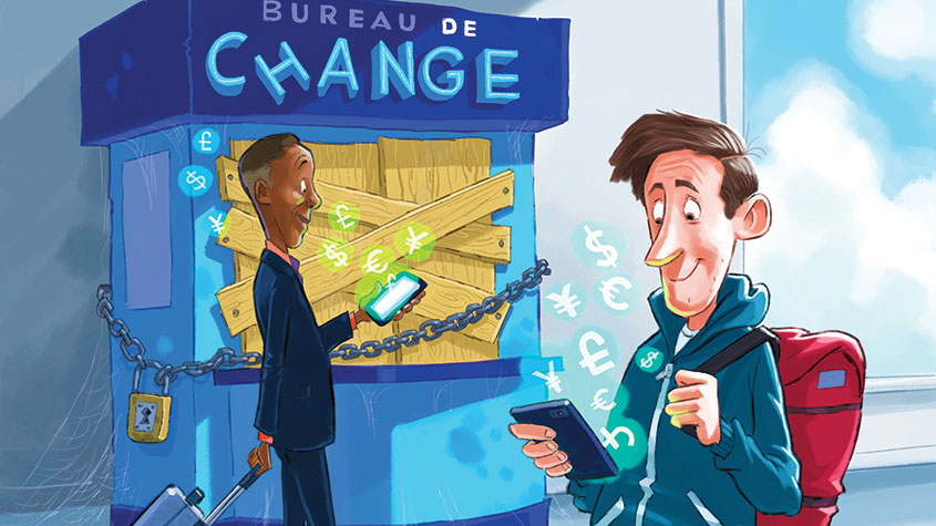 Foreign exchange illustration