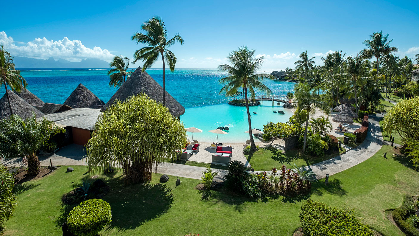A pool at the Intercontinental Tahiti Resort &amp; Spa