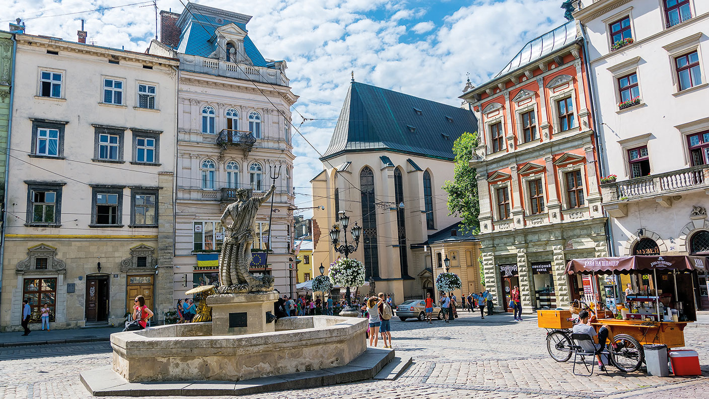 Lviv’s leafy squares and grand buildings © Getty