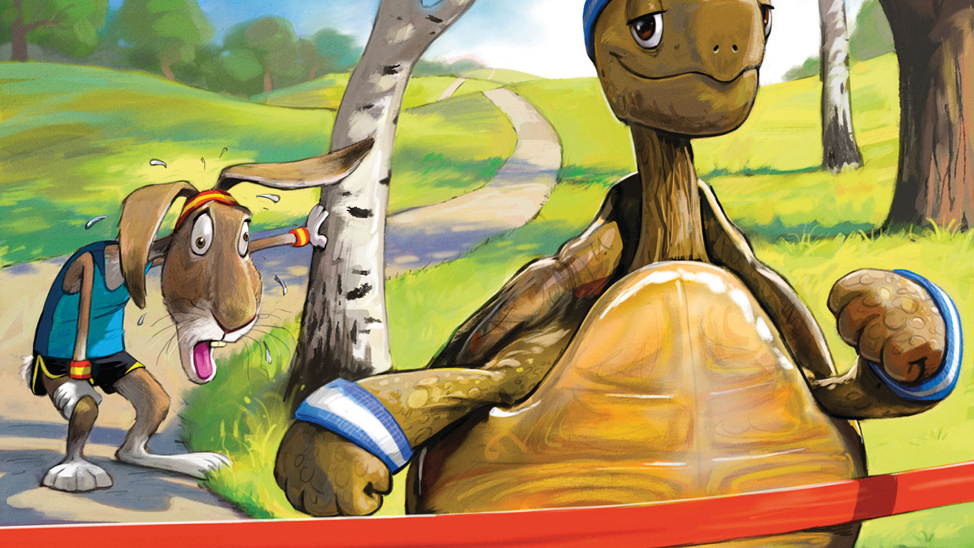 Tortoise &amp; hare cover illustration