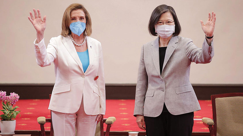 Nancy Pelosi and Tsing Ing-Wen in Taiwan