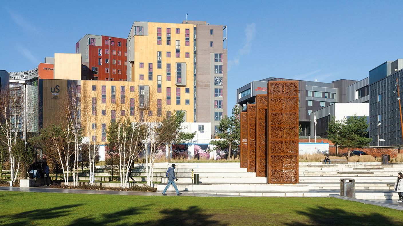 Unite student accommodation buildings in Birmingham © Nick Maslen / Alamy Stock Photo