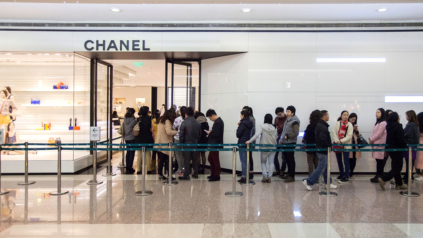 A queue outside a Chanel shop in Shanghai 