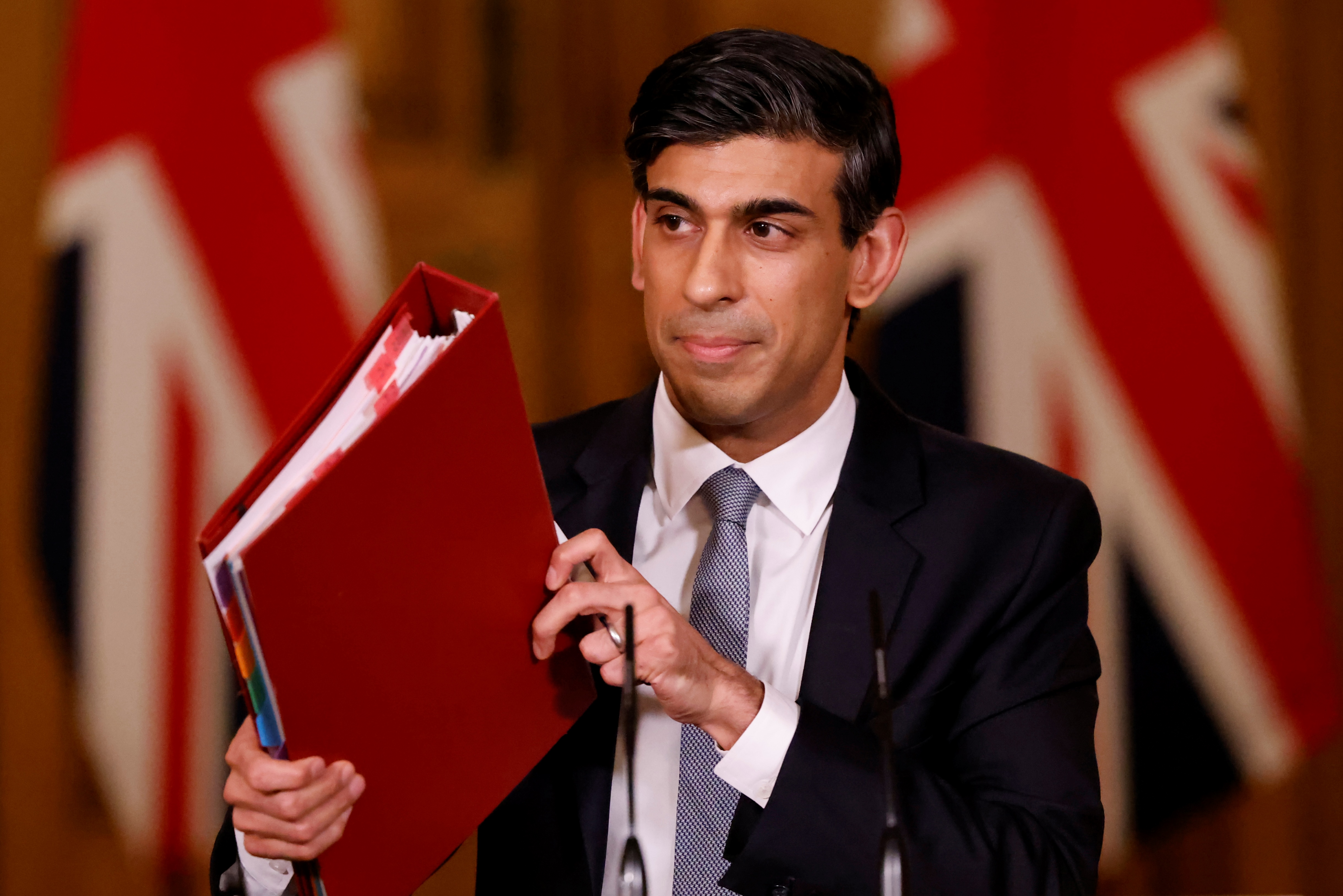 Chancellor Rishi Sunak holds press conference on 2021 Budget on March 3, 2021 in London, England