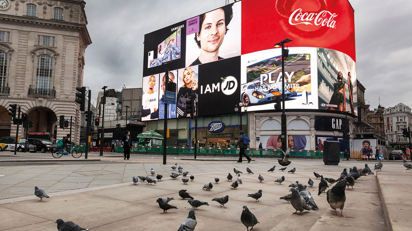 An empty Piccadilly Circus