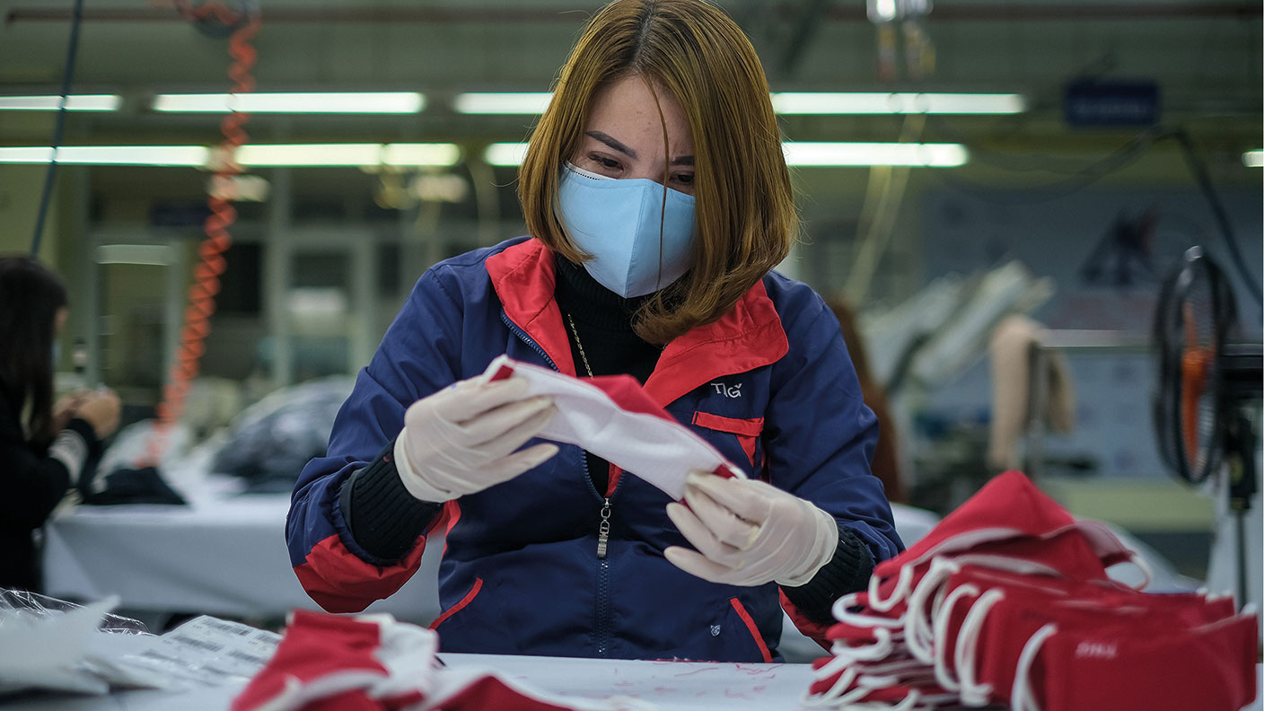 Worker in a Vietnamese factory