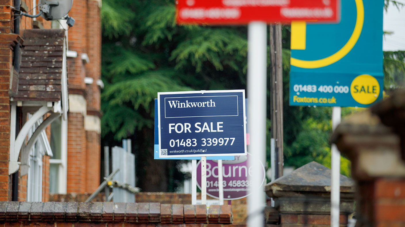 Estate agents&#039; for sale signs 