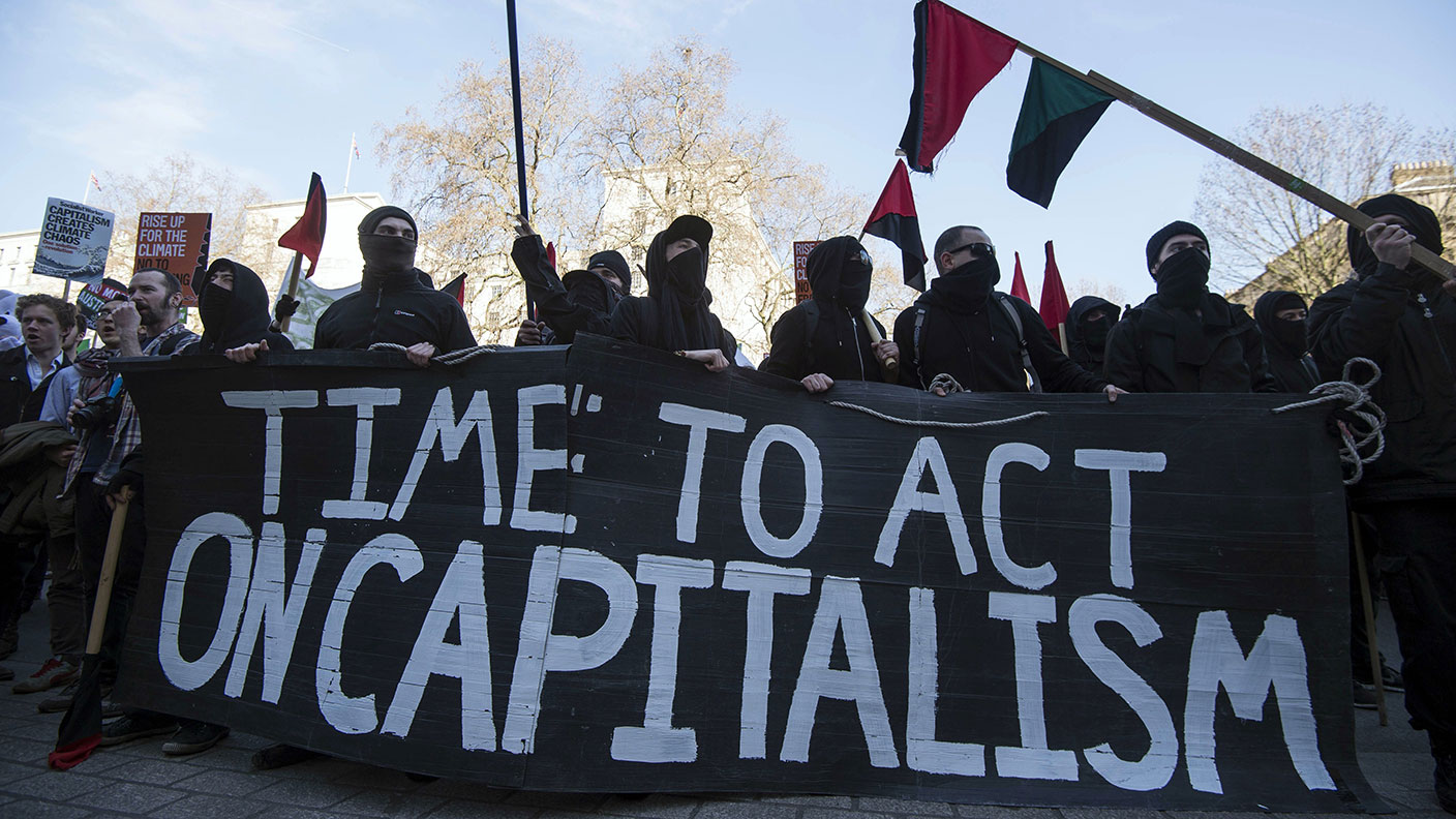 Anti-capitalist demonstrators