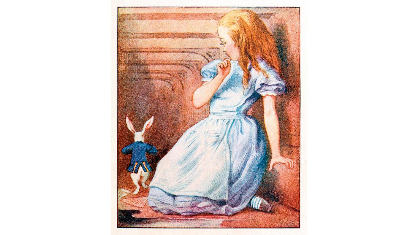 Alice and the white rabbit 