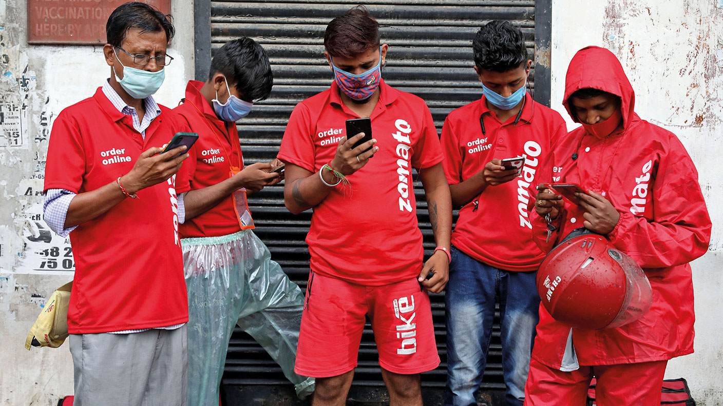 Zomato delivery riders in India