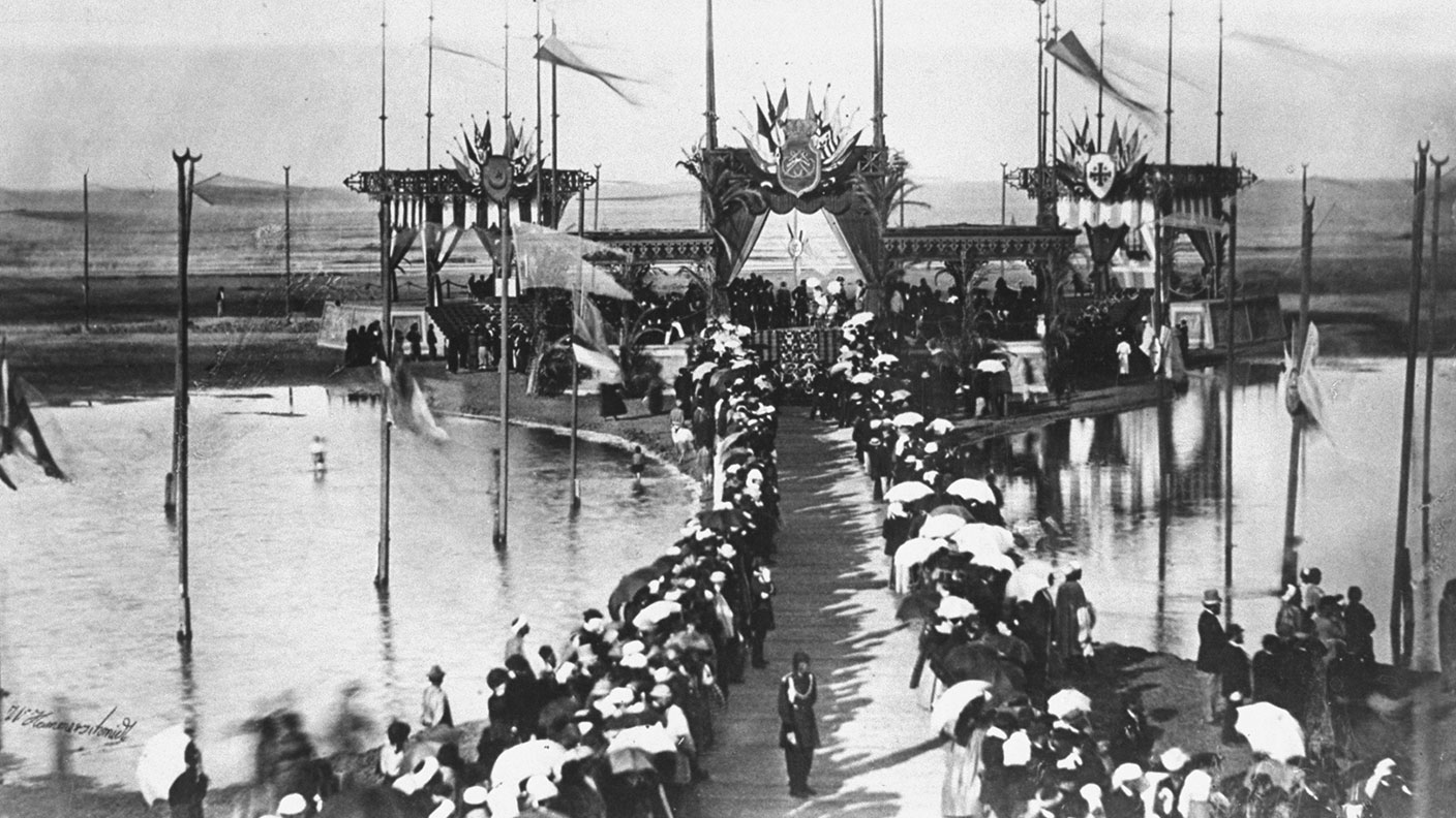 Opening ceremony of Suez Canal 