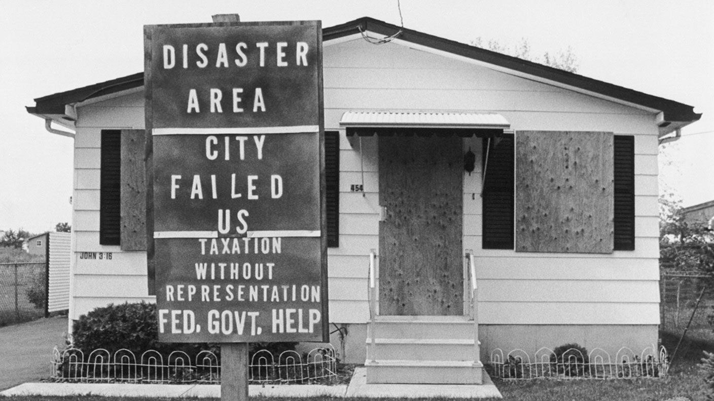 Boarded up house in the Love Canal neighborhood in Niagara Falls © Bettmann Archive/Getty Images