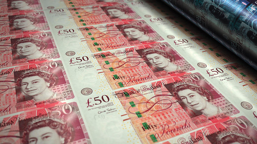 £50 notes being printed 