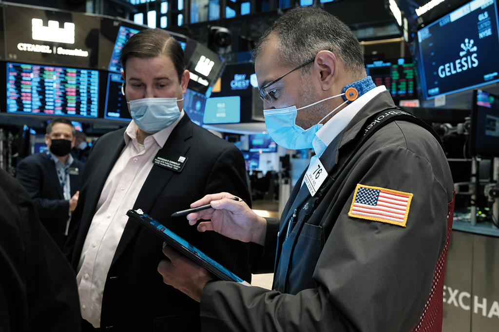Trader in the New York Stock Exchange