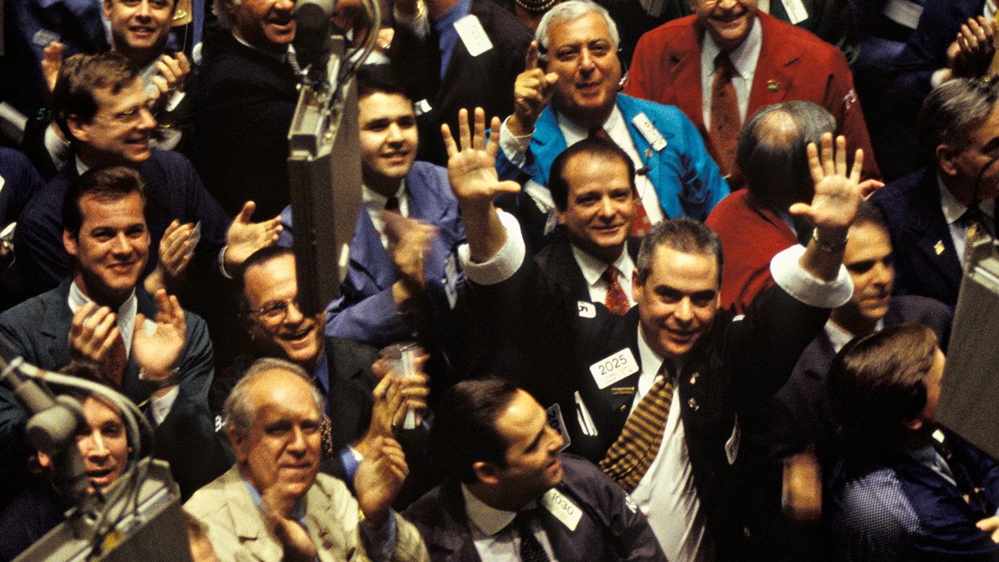 Happy stockbrokers