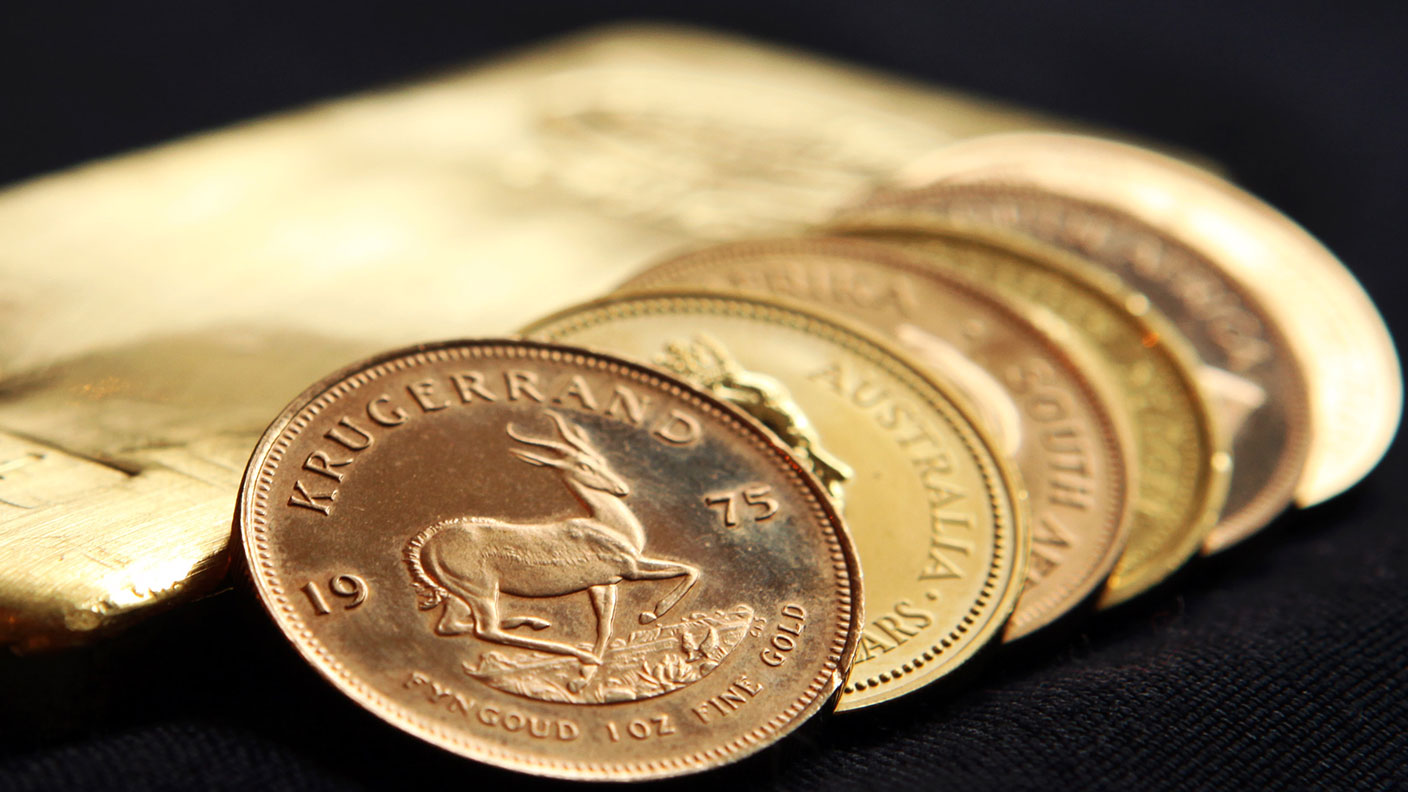 Gold bullion coins and bars