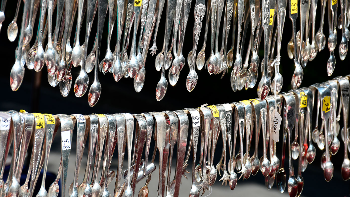 Silver sugar tongs © Education Images/Universal Images Group via Getty Images