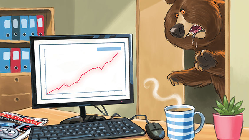 MoneyWeek bear market cover illustration