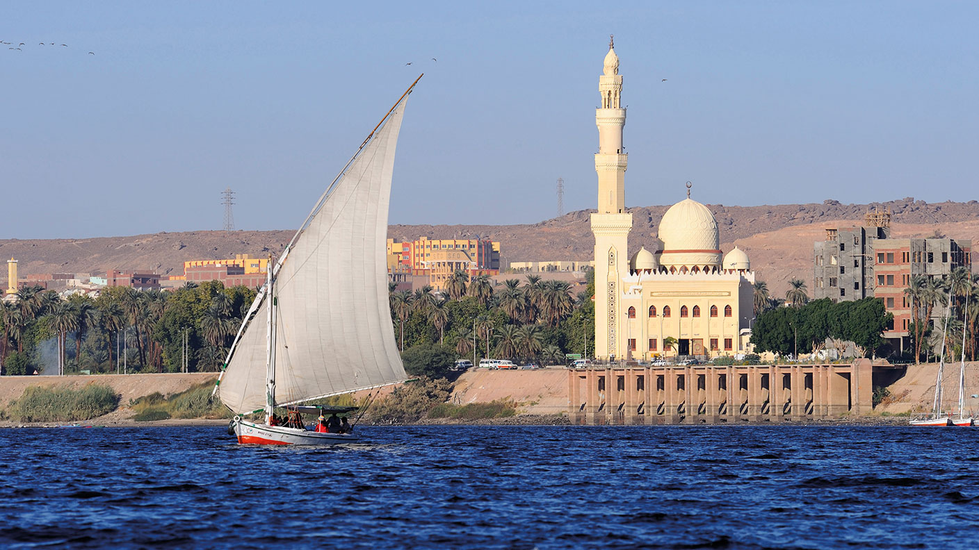 Sailing boat on the River Nile 