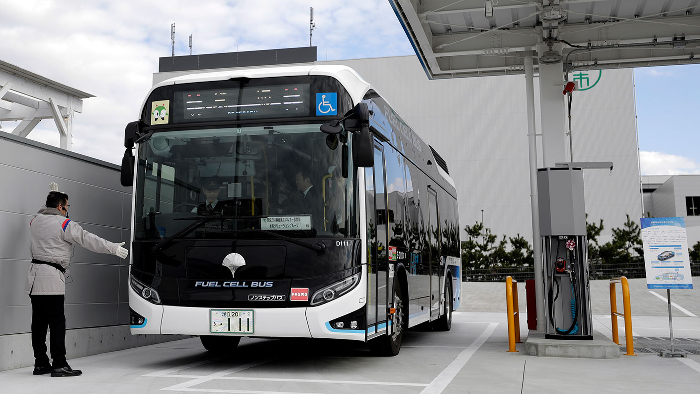 Hydrogen fuel-cell bus © Kiyoshi Ota/Bloomberg via Getty Images