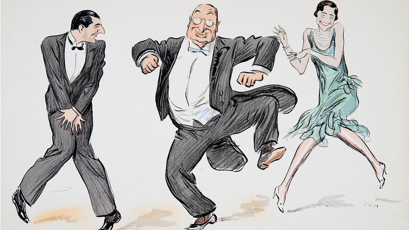 1920s cartoon of people dancing 