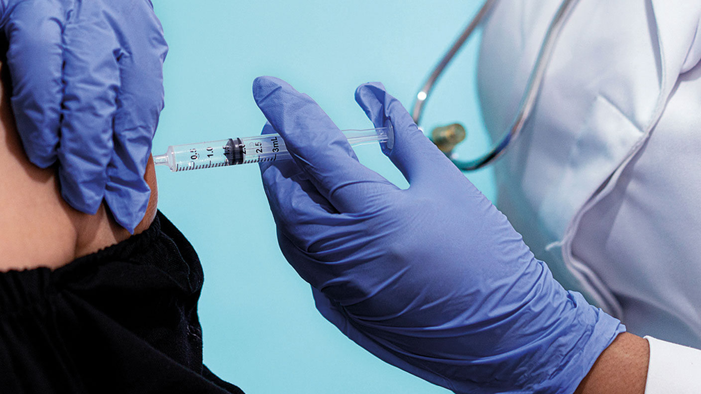 Injecting a vaccine 
